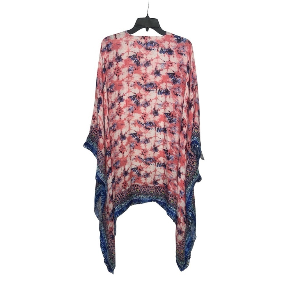 Saachi Tie Dye Butterfly Kimono One Size Flowy Beach Cover Up Nwt — image 4 of 7